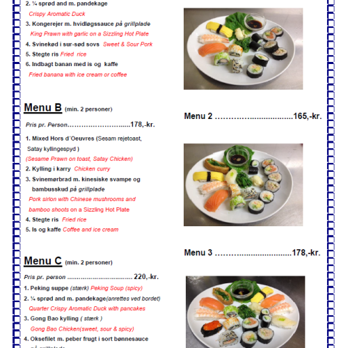 Kinesisk Restaurant Kalundborg Sushi